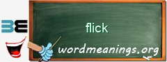 WordMeaning blackboard for flick